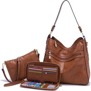 Contemporary Women’s Hobo Purse and Wallet Set - Fashionable Daily Companion